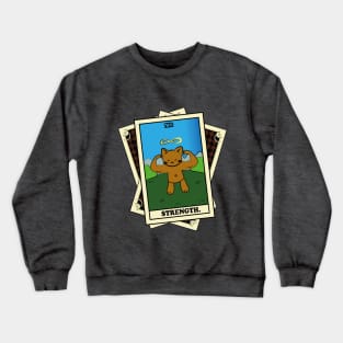 TAROT CARDS DECK | STRENGTH. | FORTUNE CAT Crewneck Sweatshirt